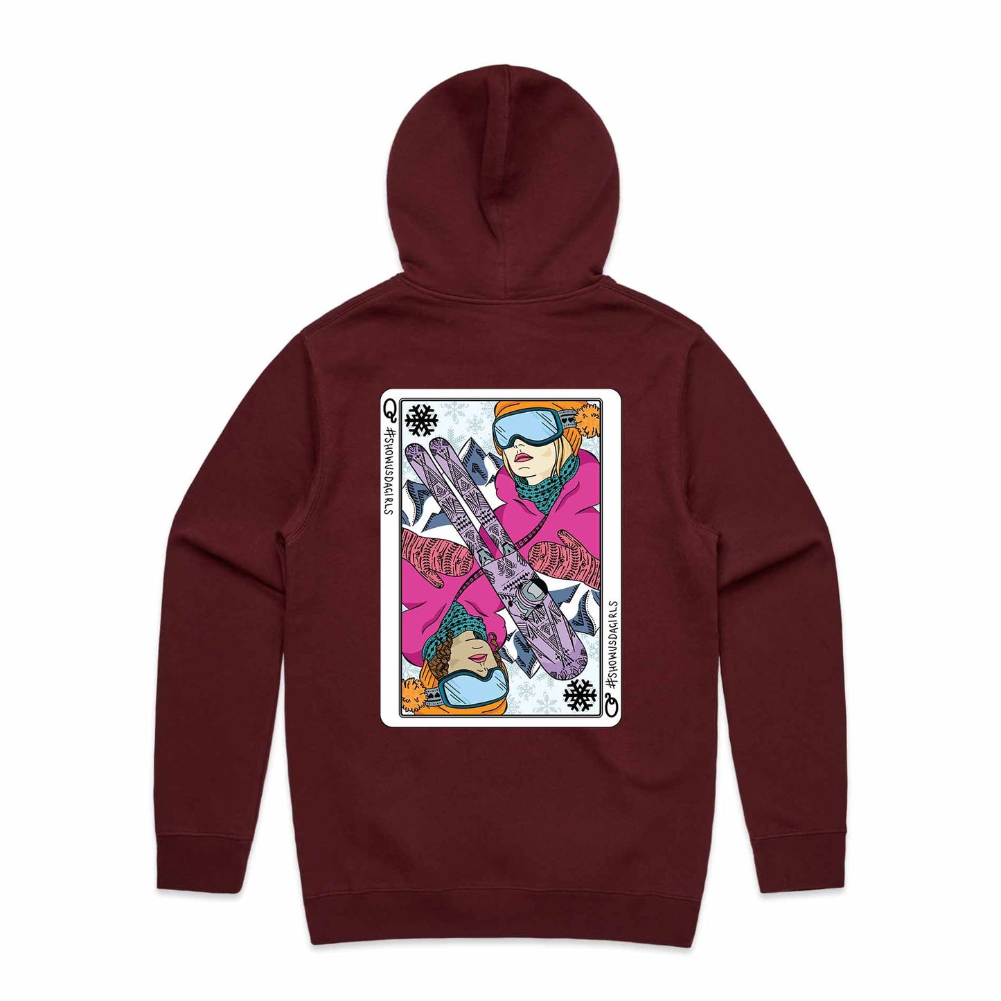 Queen of Ski Hoodie - Reversed