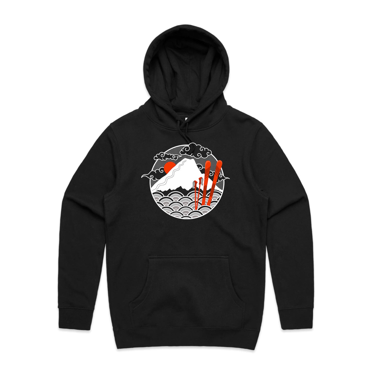Unisex Land of Japow SKI Hoodie - No Text