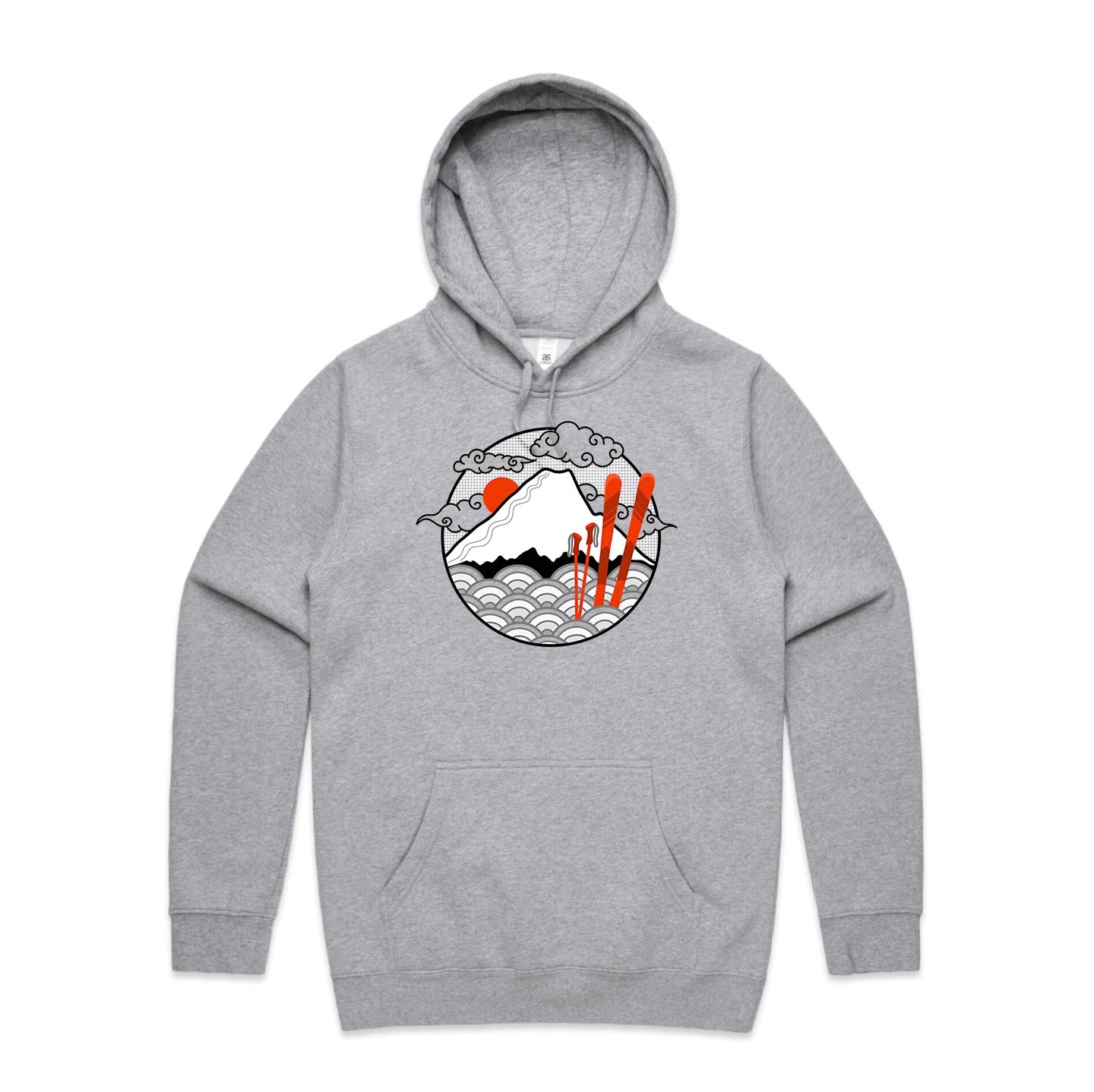 Unisex Land of Japow SKI Hoodie - No Text