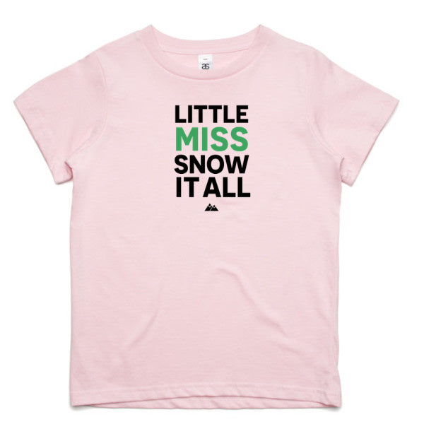 Little MISS Kids Tee (green/black)