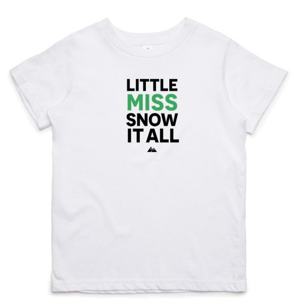 Little MISS Kids Tee (green/black)