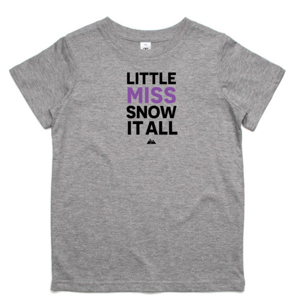 Little MISS Kids Tee (purple/black)