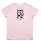 Little MISS Kids Tee (purple/black)