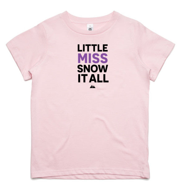 Little MISS Kids Tee (purple/black)