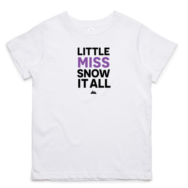 Little MISS Kids Tee (purple/black)