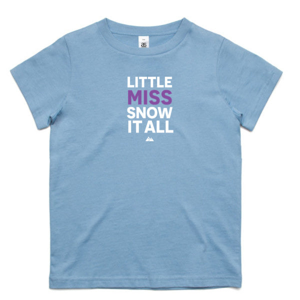 Little MISS Kids Tee (purple/white)