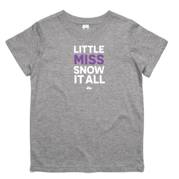 Little MISS Kids Tee (purple/white)