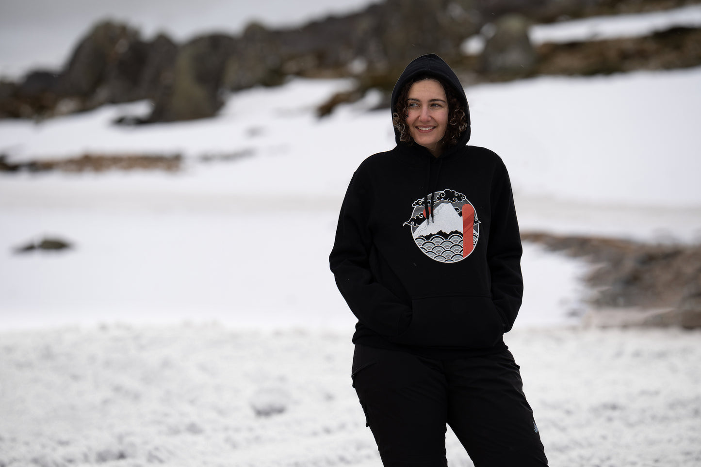 Unisex Land of Japow SHRED Hoodie - No Text