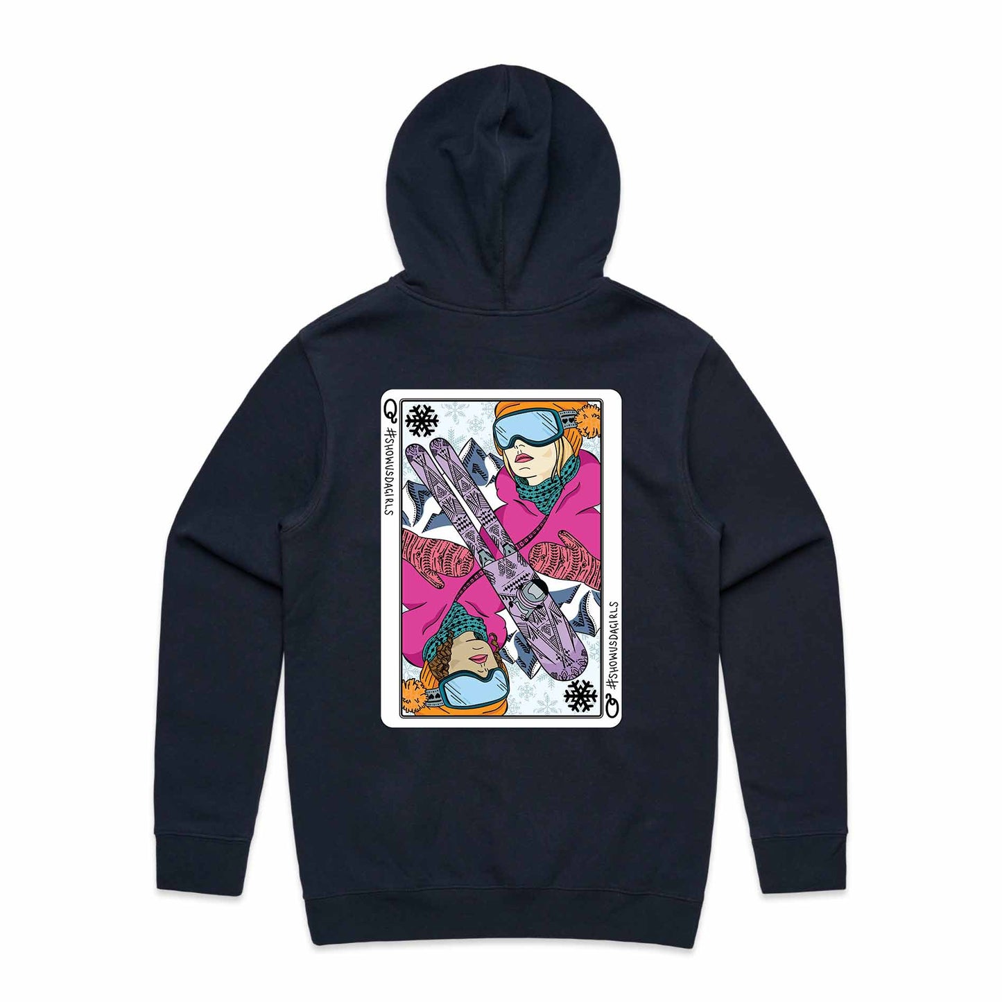 Queen of Ski Hoodie - Reversed