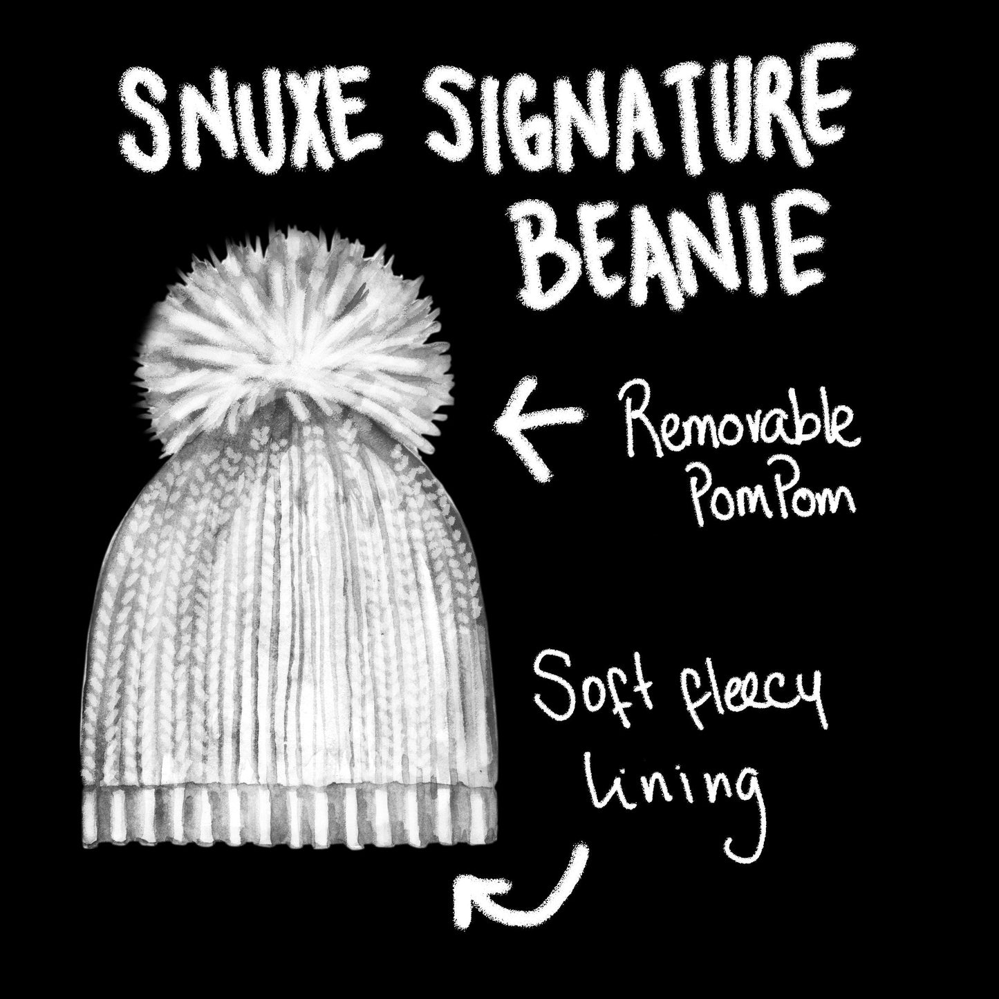 Luxe Ski Bunny Beanie - SnowsBest Exclusive