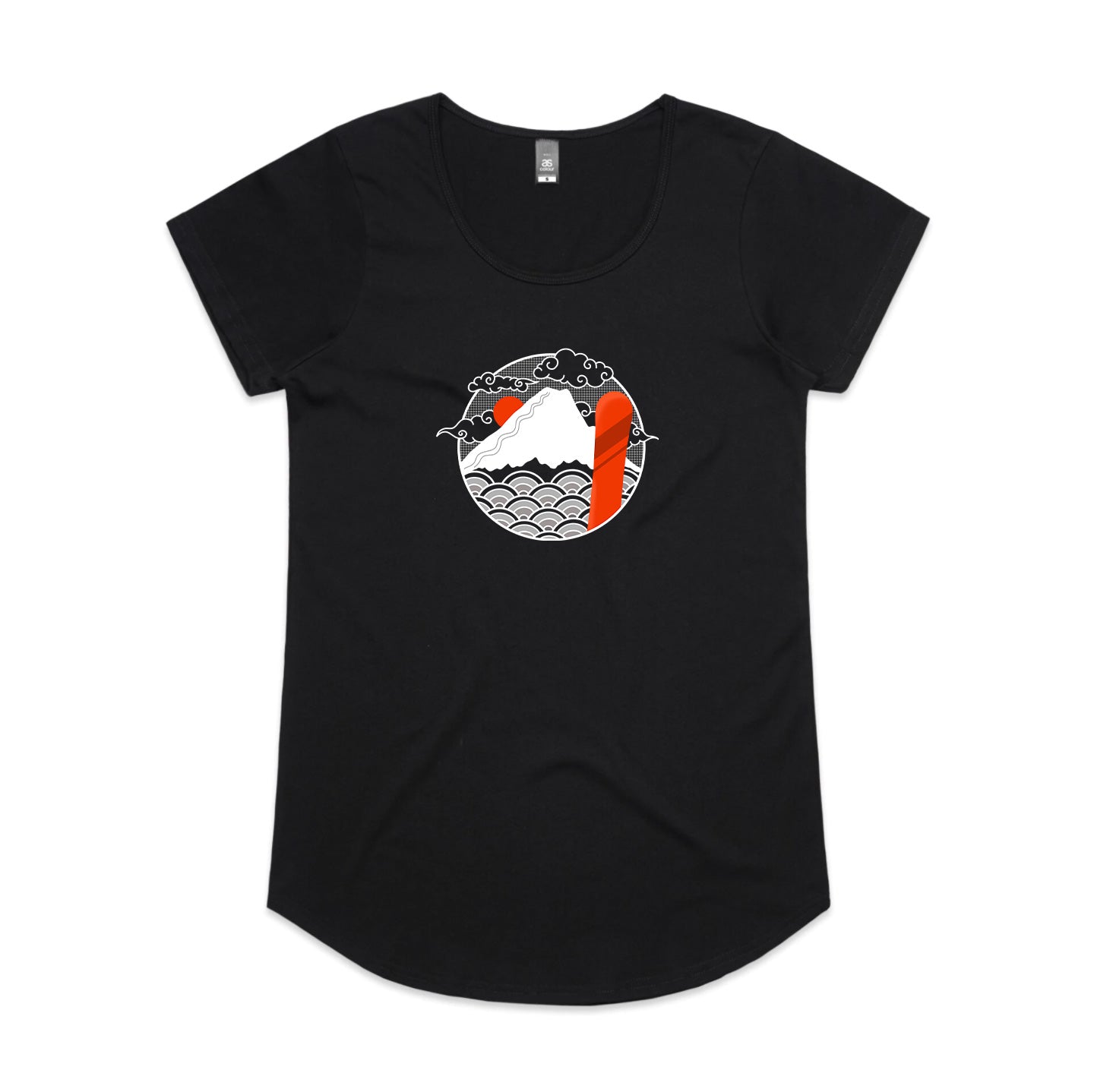 Women's Land of Japow SHRED Tee - No Text