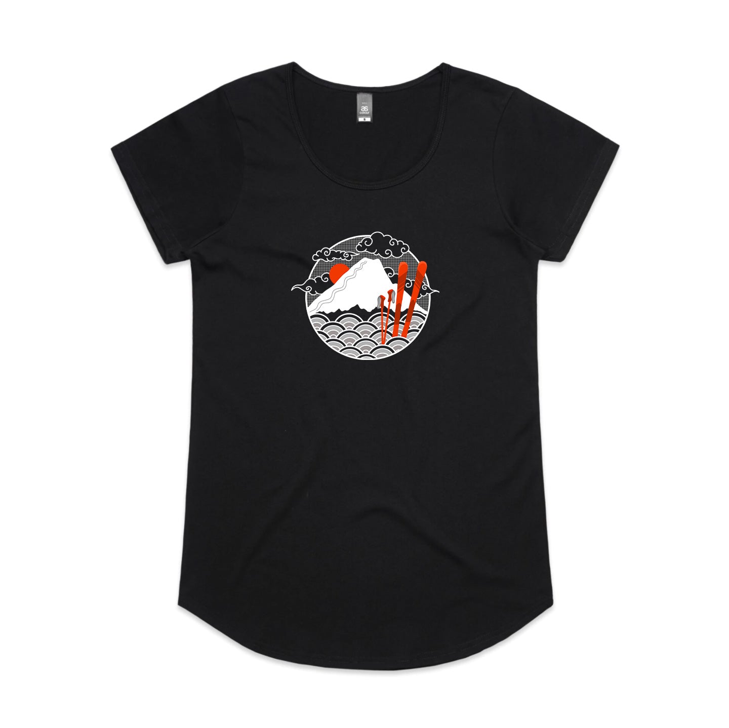 Women's Land of Japow SKI Tee - No Text
