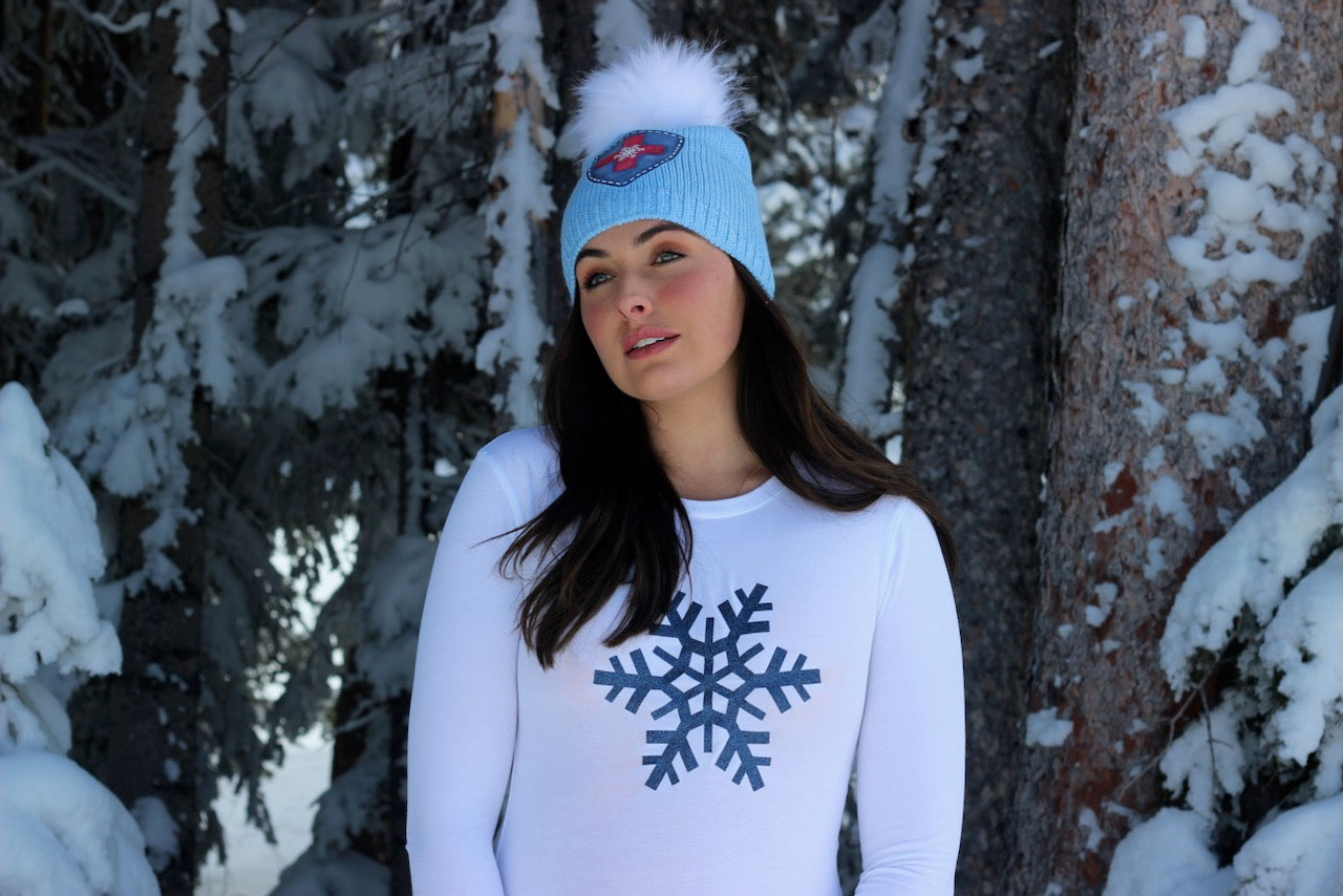 True Blue Snowflake Tee