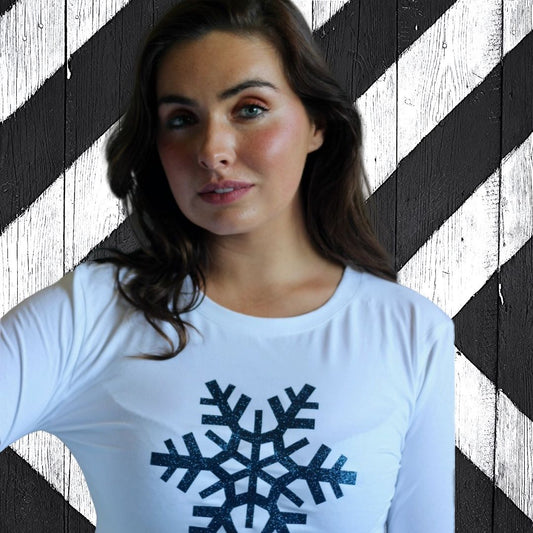 True Blue Snowflake Tee