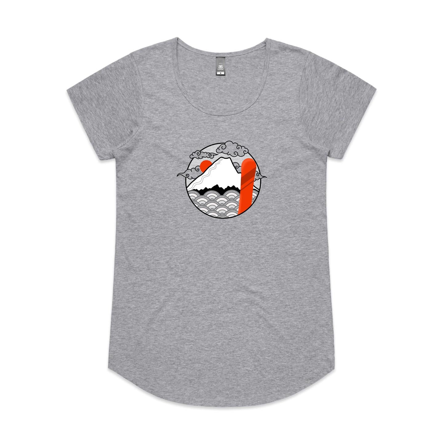 Women's Land of Japow SHRED Tee - No Text